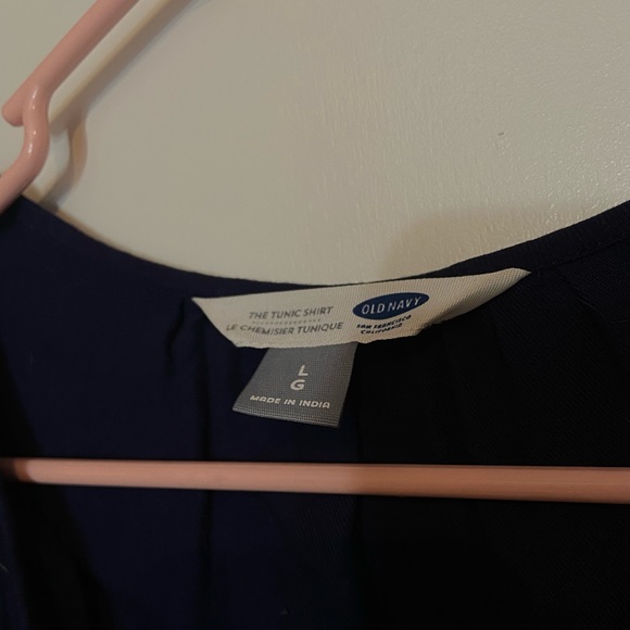 Old Navy, Navy Embroidered Tunic- Large - Picture 3 of 4